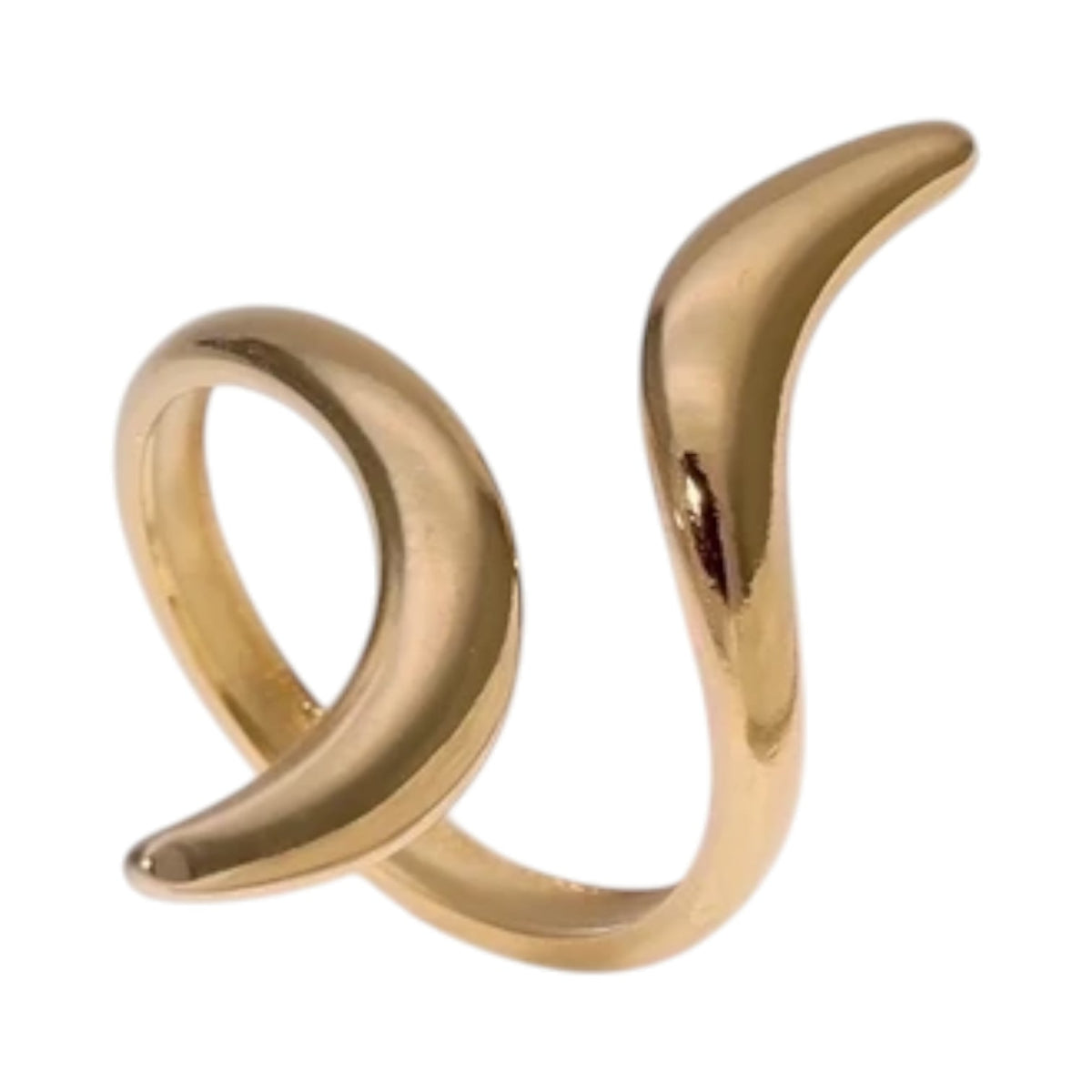 Grote Brede One Size Ring RVS met Lijnen Design (32 mm) - Aramat Jewels - Ringen - cadeautip