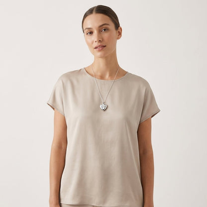 Hartvormig as sieraad van staal – gedenksieraad - Aramat Jewels - Gedenkhangers - cadeautip