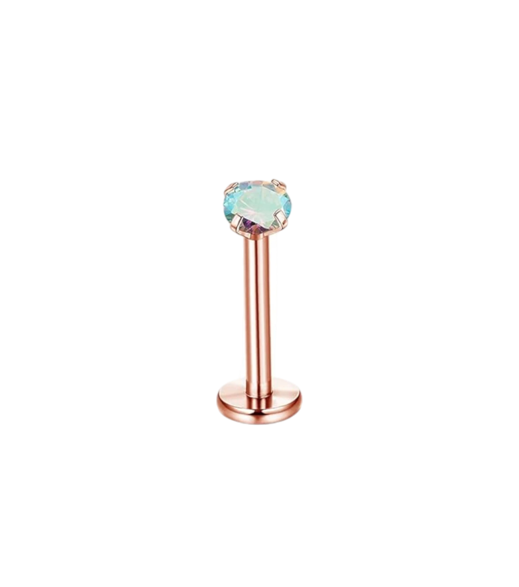 Helix Piercing Rosegoud AB Zirkonia 6mm 1.2mm - Aramat Jewels - Piercings - cadeautip