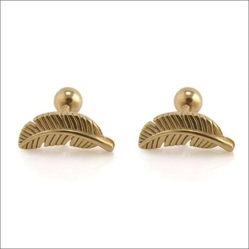 Een paar gouden oorbellen