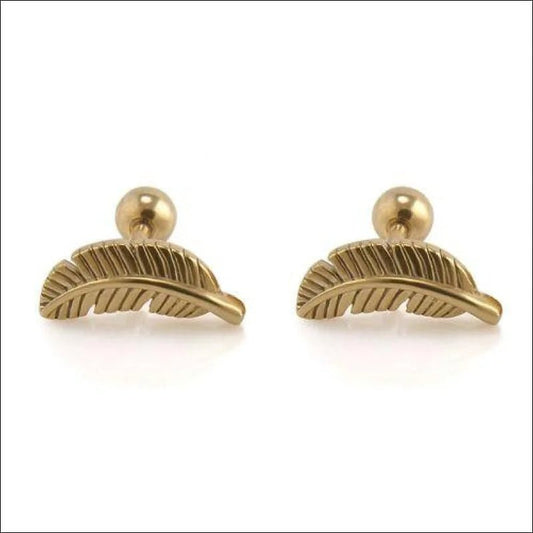 Een paar gouden oorbellen