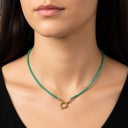 Ladies Beaded Charm Necklace