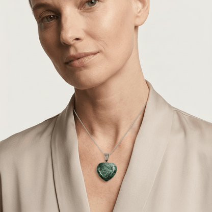 Indiaas Agaat Hartjes Hanger natuursteen - Aramat Jewels - Hangers - cadeautip