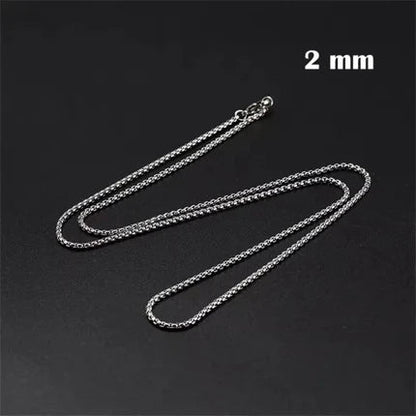 Jasseron Halsketting RVS 100 cm – 2 mm - Aramat Jewels - Halskettingen - cadeautip