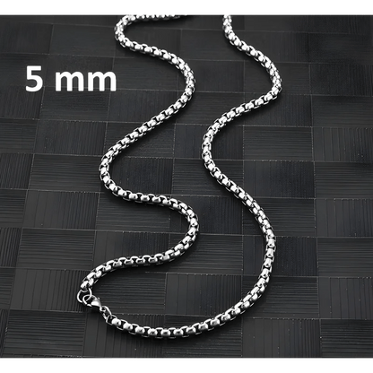 Jasseron Halsketting RVS 60 cm – 5 mm - Aramat Jewels - Halskettingen - cadeautip