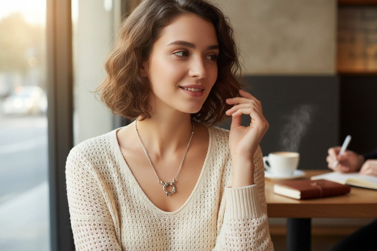 Ketting – Staal Bedelketting Bolletjes Schakel Zilverkleurig (2mm) - Aramat Jewels - Bedelketting - cadeautip