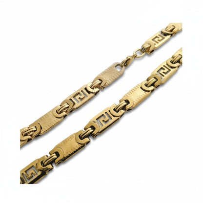 Koningsketting Marine - Brede Schakelketting met Versace - Aramat Jewels - Halskettingen - cadeautip