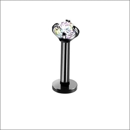 Tragus Piercing Black AB Zirconia 6mm 1.2mm
