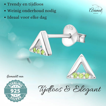 Lichtgroene Kristallen Oorbellen voor Kinderen - oor988 - 30790 - Oorbellen kopen