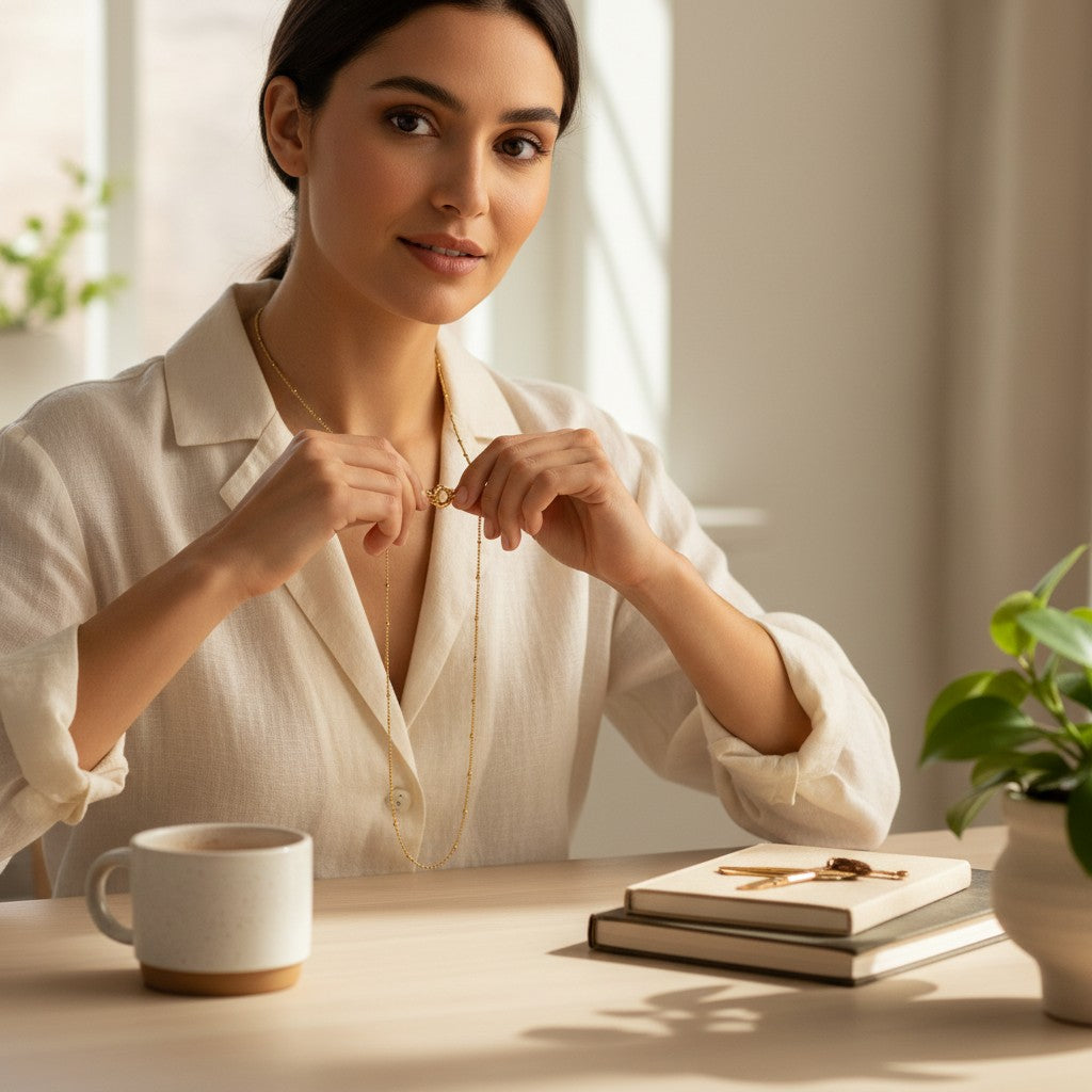 Chain – Steel Charm Chain Beads Link Gold Colored (2mm) 