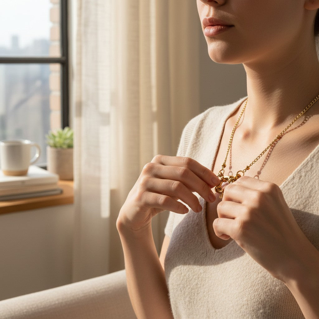 Chain – Steel Charm Chain Beads Link Gold Colored (2mm) 