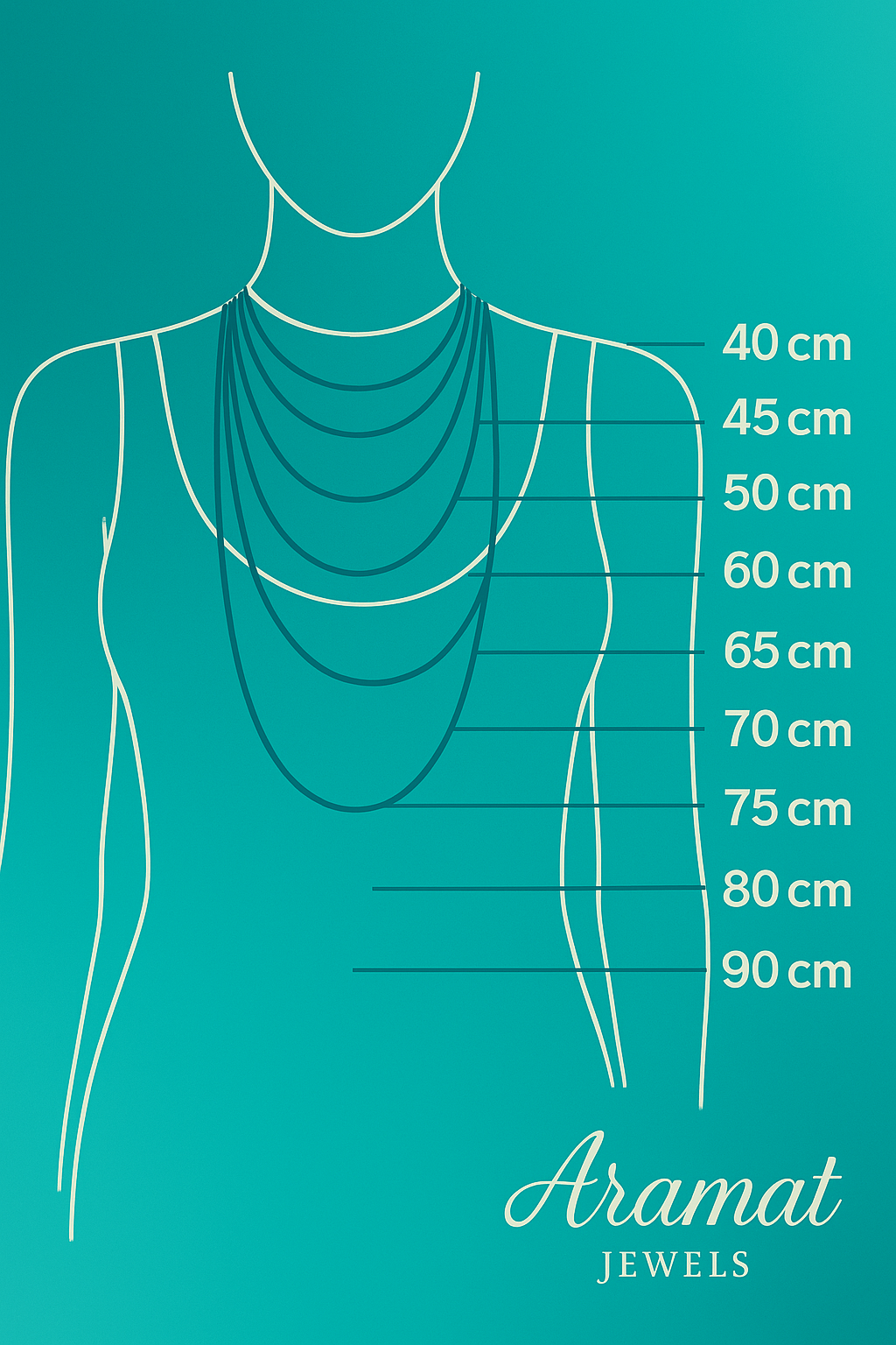 Light Blue Boho Necklace with Drop-Shaped Stone