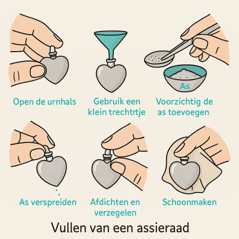 Round ash pendant with 3 hearts and a crystal edge