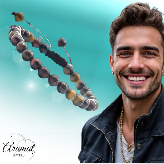 Meerkleurige Tijgeroog Armband - Aramat Jewels - Armbanden - cadeautip