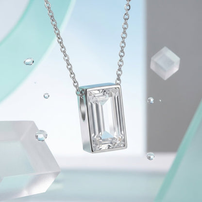 Mini Ashanger Rechthoek met Zirkonia - Zilverkleur - Aramat Jewels - Gedenkhangers - cadeautip