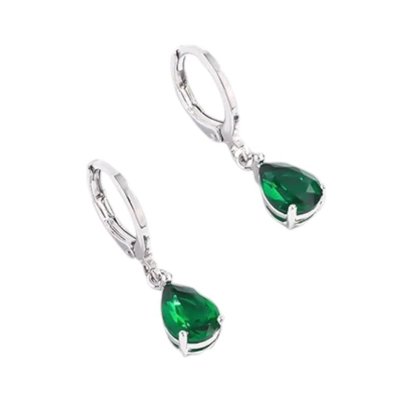 Mini Oorringetjes Meisje – Groene Zirkonia – 10mm - oor6378 - 66135 - Oorringen kopen# - 10mm - alles - cadeau