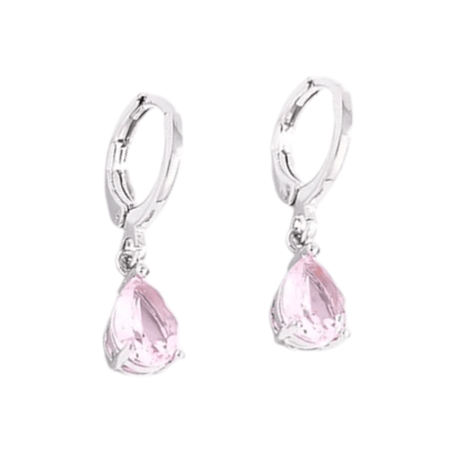 Mini Oorringetjes Meisje – Roze Zirkonia – 10mm - oor6336 - 66138 - Oorringen kopen# - 10mm - alles - cadeau