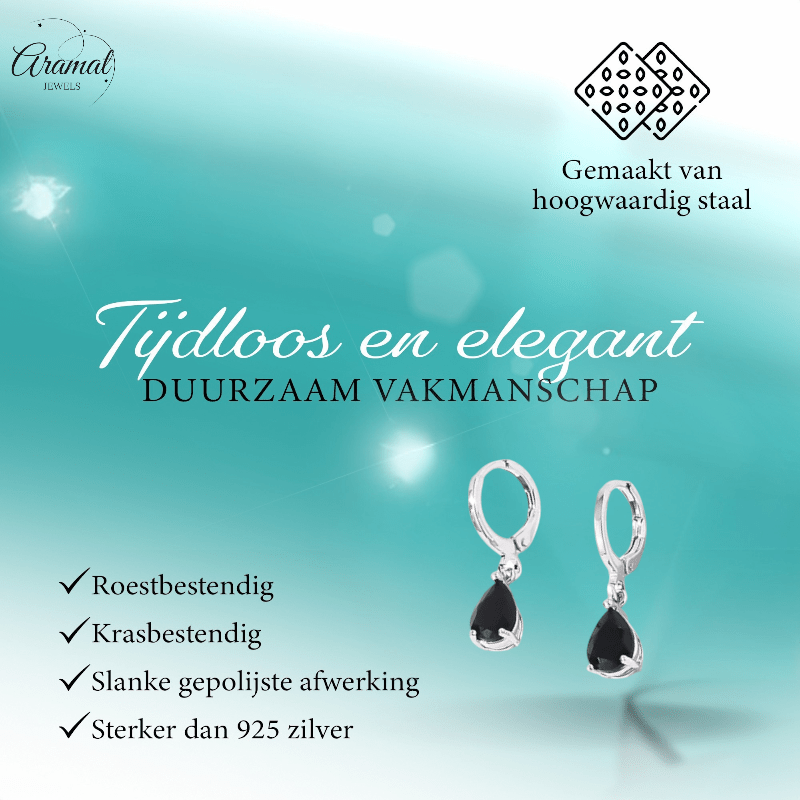 Mini Oorringetjes Meisje – Zwart Zirkonia – 10mm - oor6335 - 66137 - Oorringen kopen# - 10mm - alles - cadeau