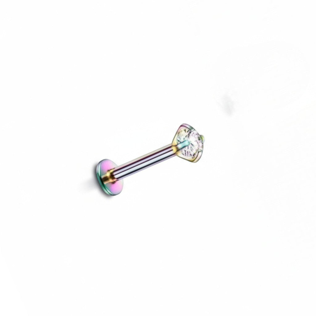 Tragus Helix Piercing – Multicolor – AB Zirconia
