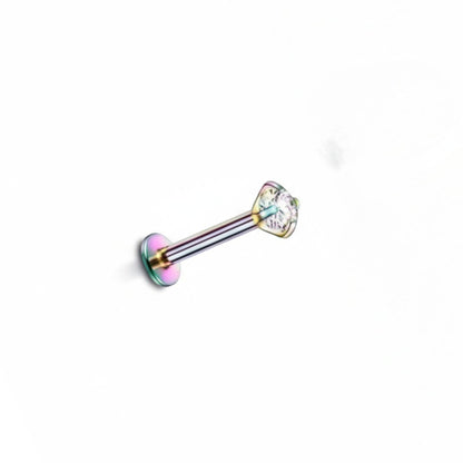 Tragus Helix Piercing – Multicolor – AB Zirconia