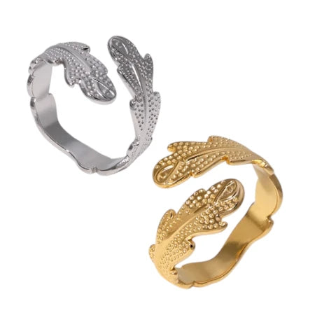 Verstelbare RVS Ring met Verfijnd Veer-Ontwerp (17 mm)