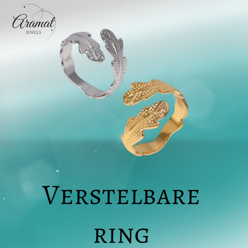 Verstelbare RVS Ring met Verfijnd Veer-Ontwerp (17 mm)