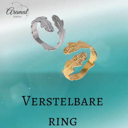 Verstelbare RVS Ring met Verfijnd Veer-Ontwerp (17 mm)