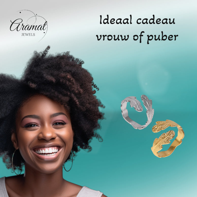 Verstelbare RVS Ring met Verfijnd Veer-Ontwerp (17 mm)