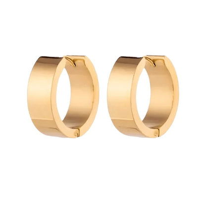 Oorringen – Staal Glad Goudkleurig (20mm) - Aramat Jewels - Oorringen - cadeautip