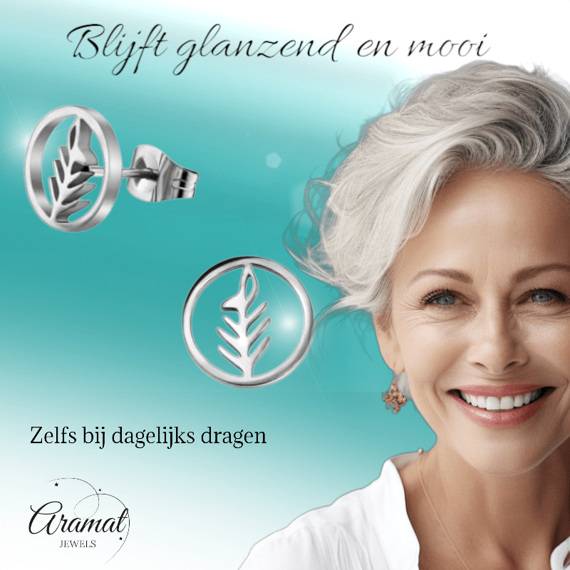 Open cirkel blad oorbellen 10 mm - oor2477 - 29840 - Oorbellen kopen# - 10mm - alles - blad