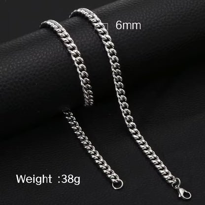 Modern Silver-Colored Gourmet Necklace Stainless Steel