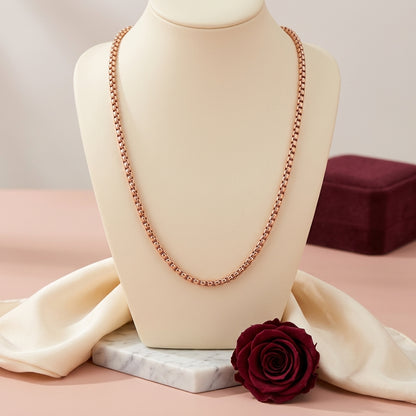 Collier Jasseron en acier et or rose de Aramat Jewels