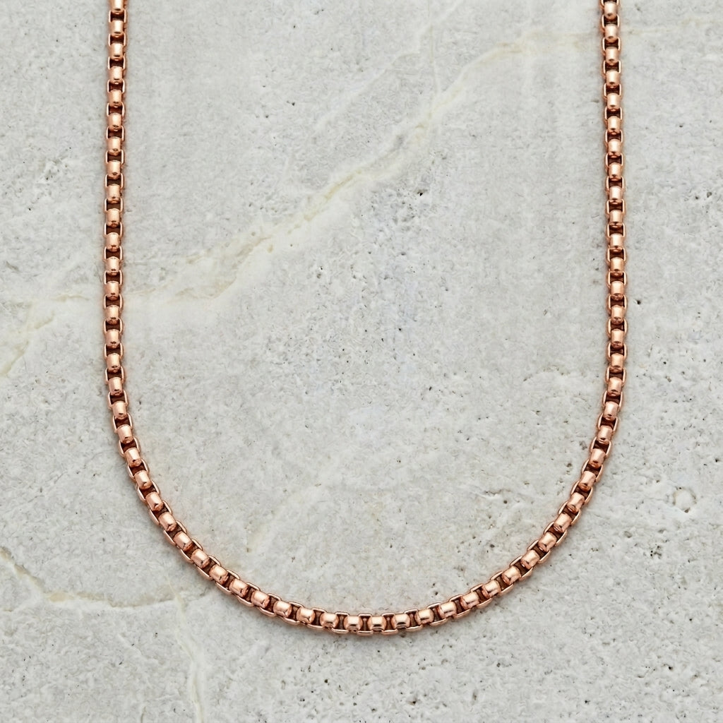 Collier Jasseron en acier et or rose de Aramat Jewels