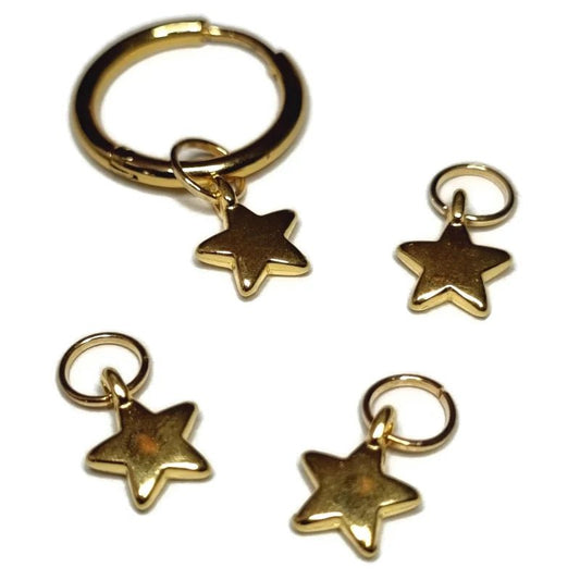 Vergulde ster hoopring