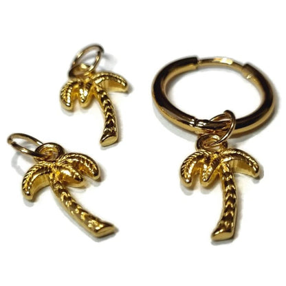 Een paar gouden palmbomen