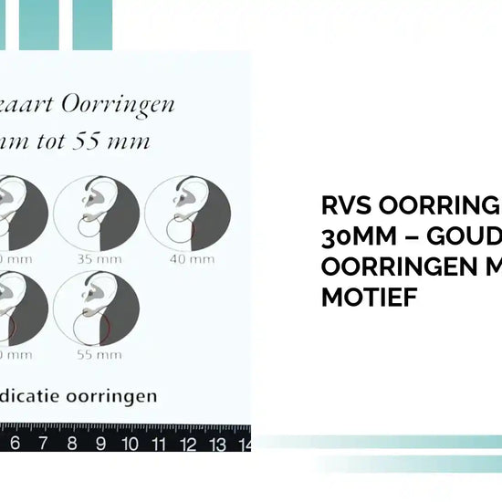 RVS Oorringen Gedraaid 30mm &ndash; Goudkleurige Oorringen met Twisted Motief by@Outfy