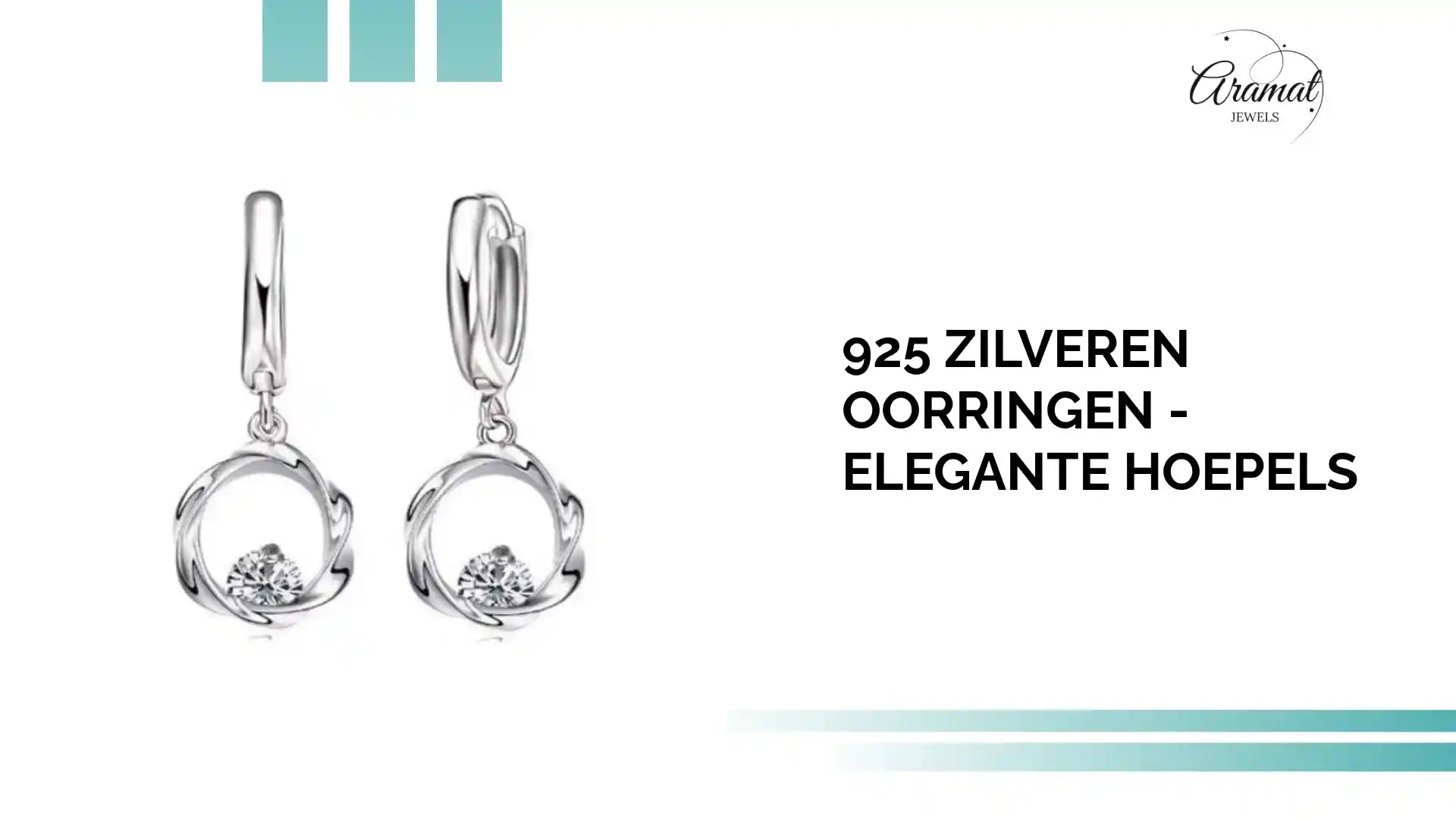 925 Zilveren Oorringen - Elegante Hoepels by@Outfy