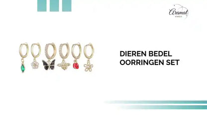Dieren Bedel Oorringen Set by@Outfy