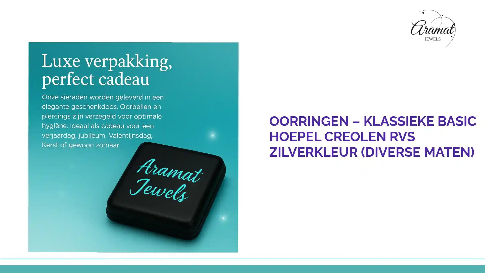Oorringen &ndash; Klassieke Basic Hoepel Creolen RVS Zilverkleur (Diverse Maten) by@Outfy