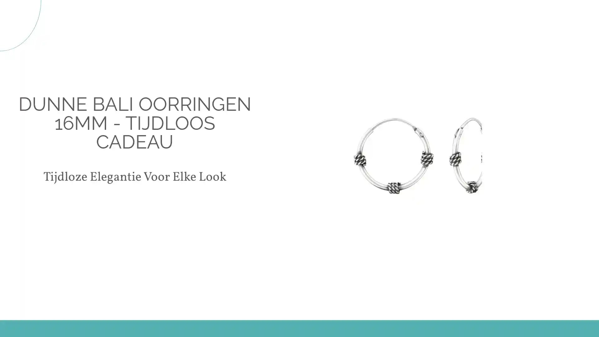 Dunne Bali Oorringen 16mm - Tijdloos Cadeau by@Outfy