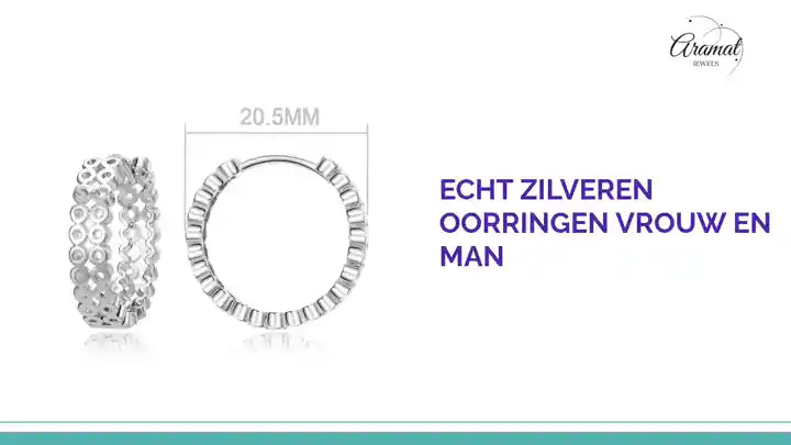 Echt Zilveren Oorringen vrouw en man by@Outfy