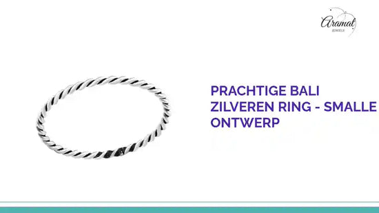 Prachtige Bali Zilveren Ring - Smalle Ontwerp by@Outfy