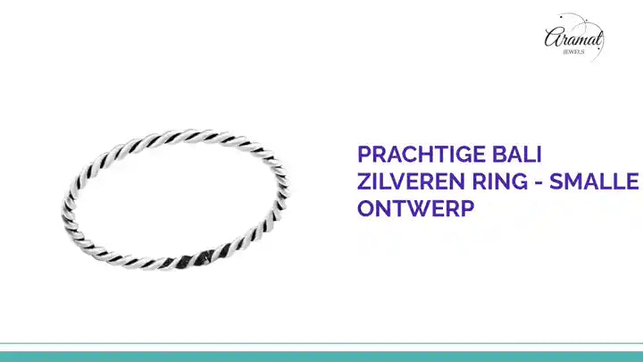 Prachtige Bali Zilveren Ring - Smalle Ontwerp by@Outfy