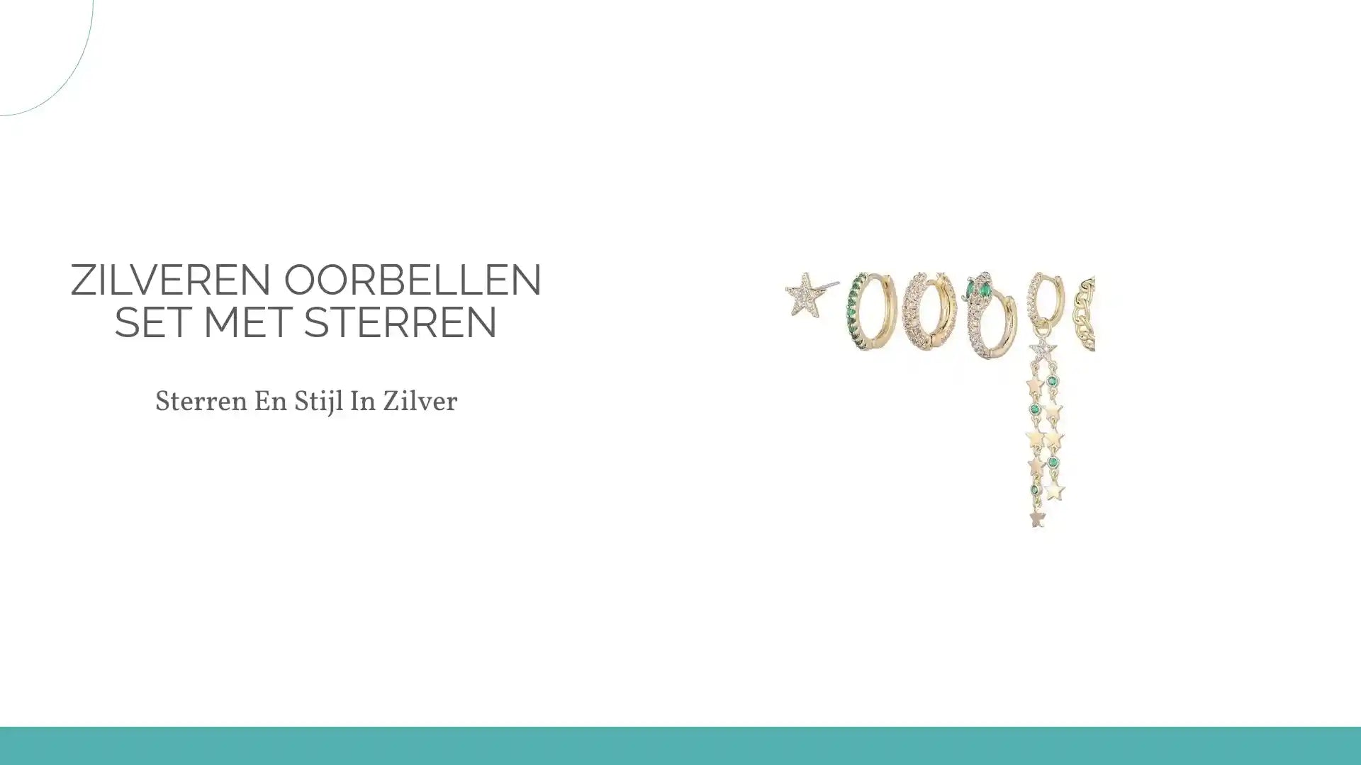 Zilveren Oorbellen Set met Sterren by@Outfy