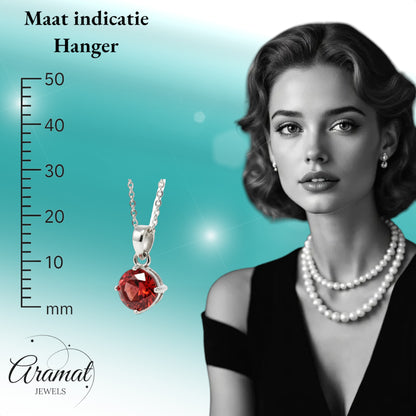 Elegant Stainless Steel Zirconia Pendant