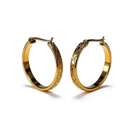 Checked Rendez-vous Earrings - Chic and Reliable!