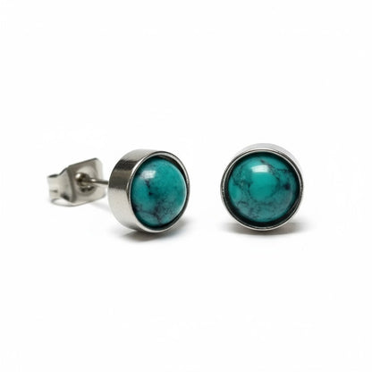 Boucles d'oreilles en pierre turquoise - Élégantes et résistantes 
