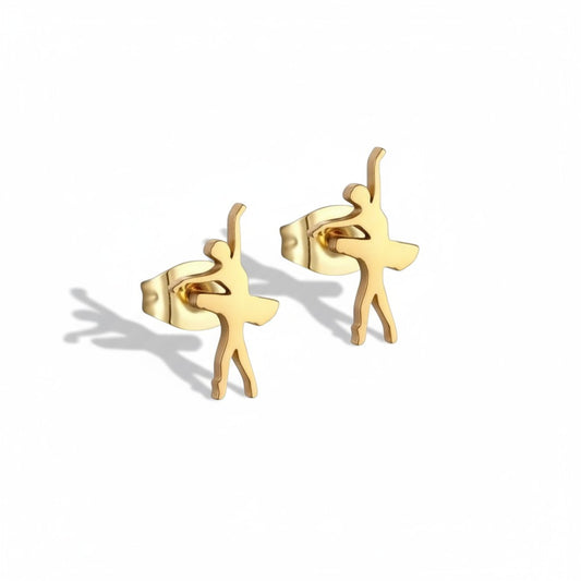 Dancer Earrings – Gold-Colored Steel 11x6mm