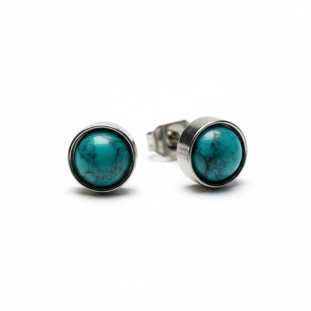 Boucles d'oreilles en pierre turquoise - Élégantes et résistantes 