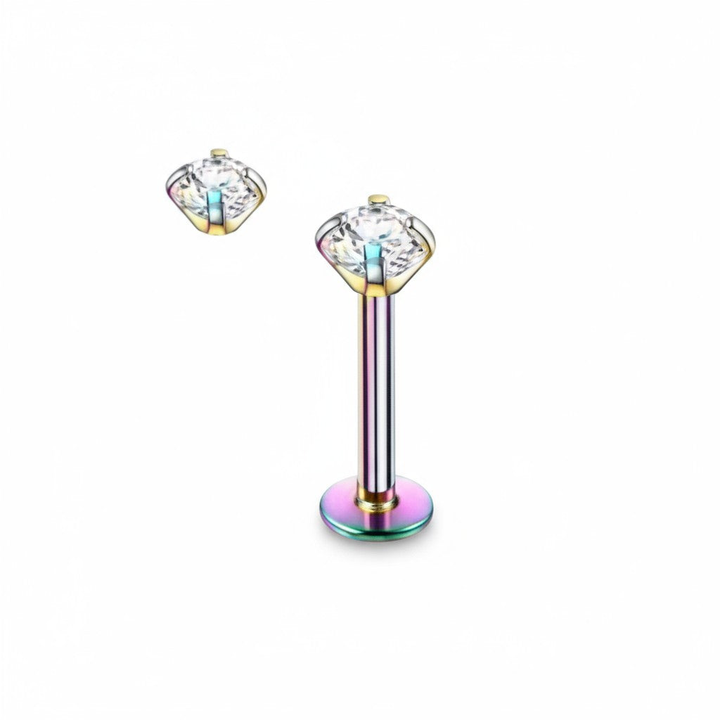 Helix Piercing Multicolor AB Zirconia 6mm 1.2mm